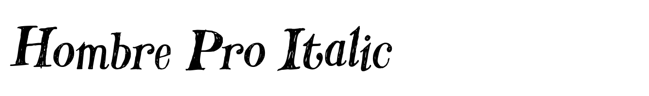 Hombre Pro Italic
